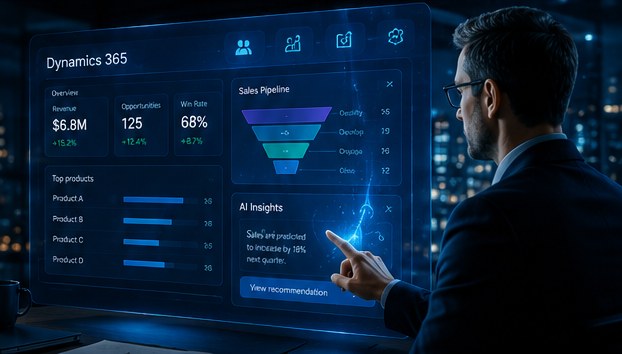Microsoft Dynamics 365 dashboard